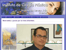 Tablet Screenshot of cirugiaplasticarevelo.com